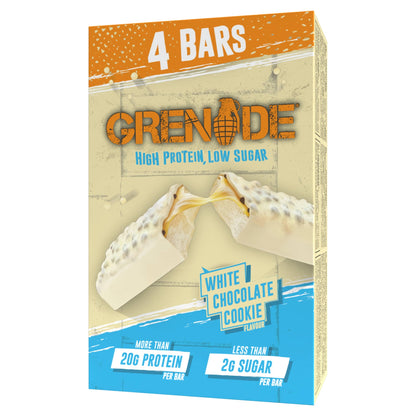 Grenade Protein Bar - White Chocolate Cookie 4 x 60g — image 1