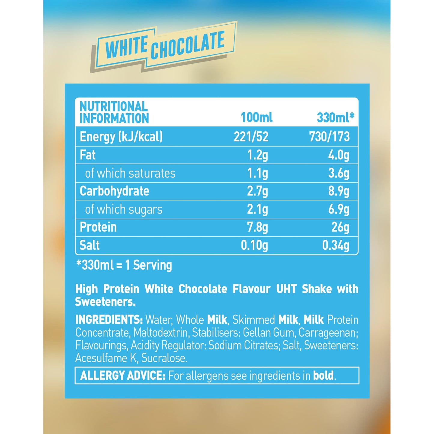 Grenade Protein Shake White Chocolate Flavour 330ml — image 2