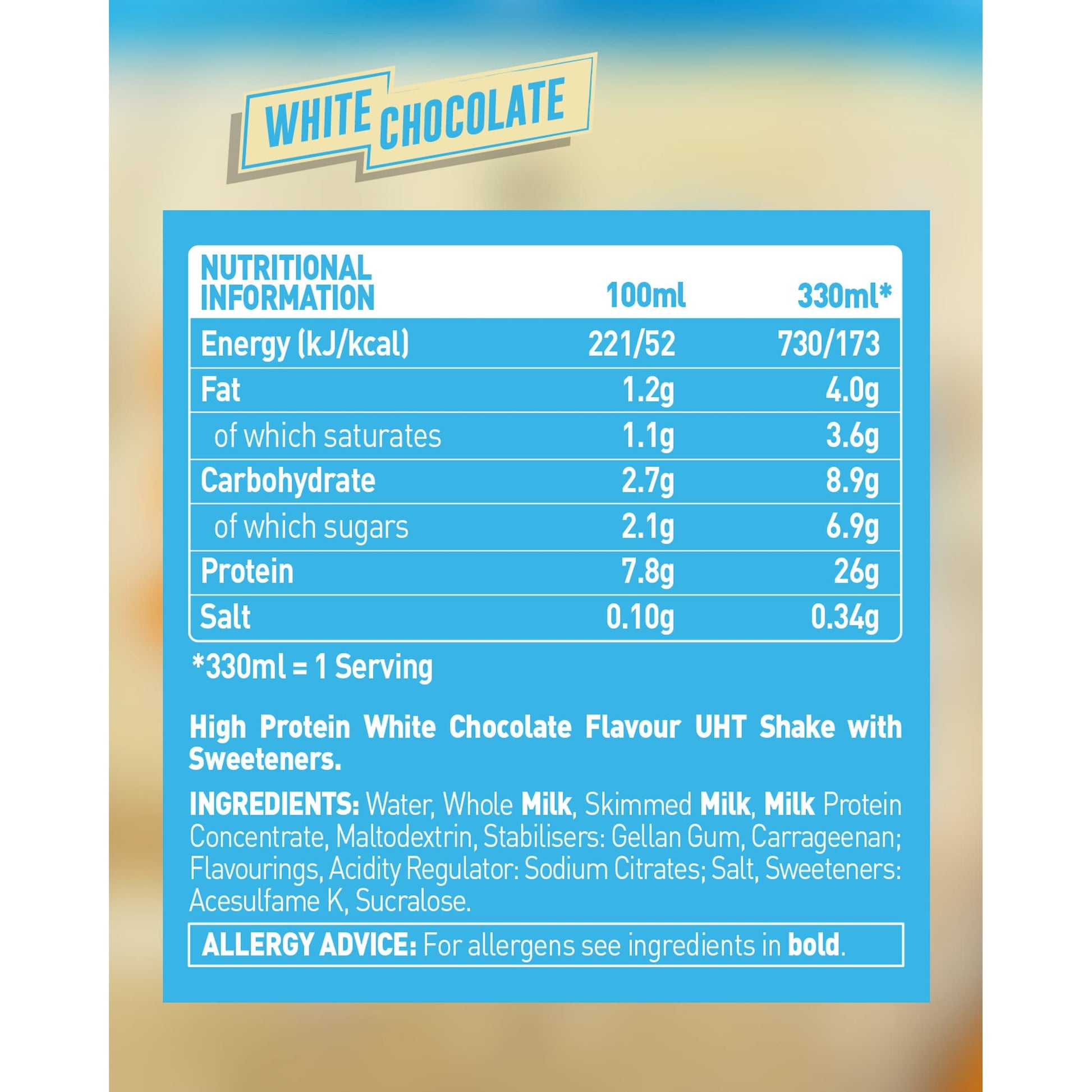 Grenade Protein Shake White Chocolate Flavour 330ml — image 2