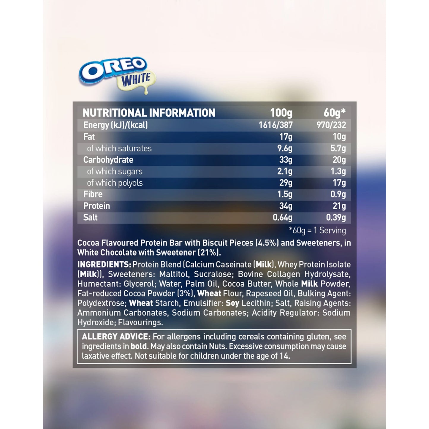 Grenade White Chocolate Oreo Protein Bar 60g — image 2