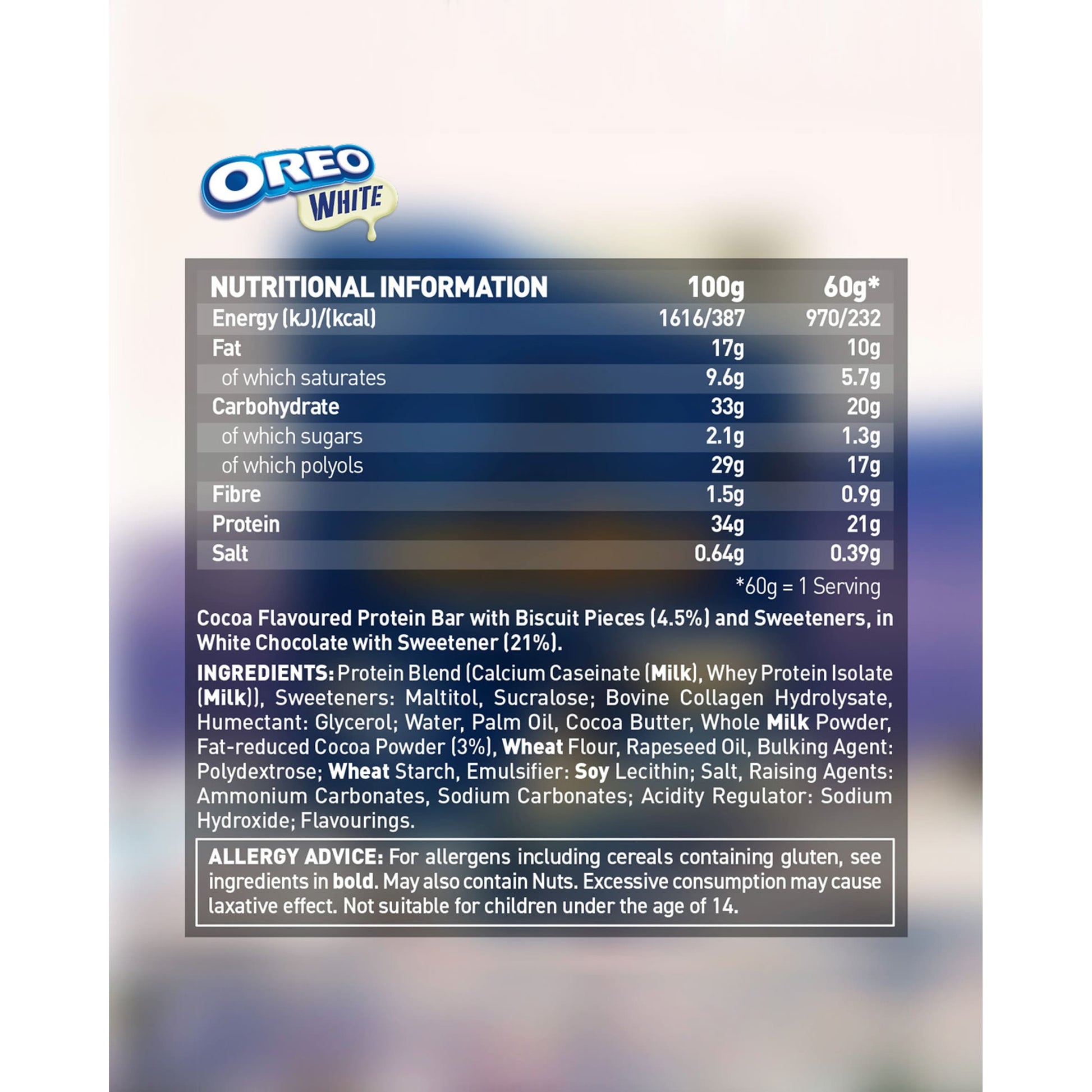 Grenade White Chocolate Oreo Protein Bar 60g — image 2