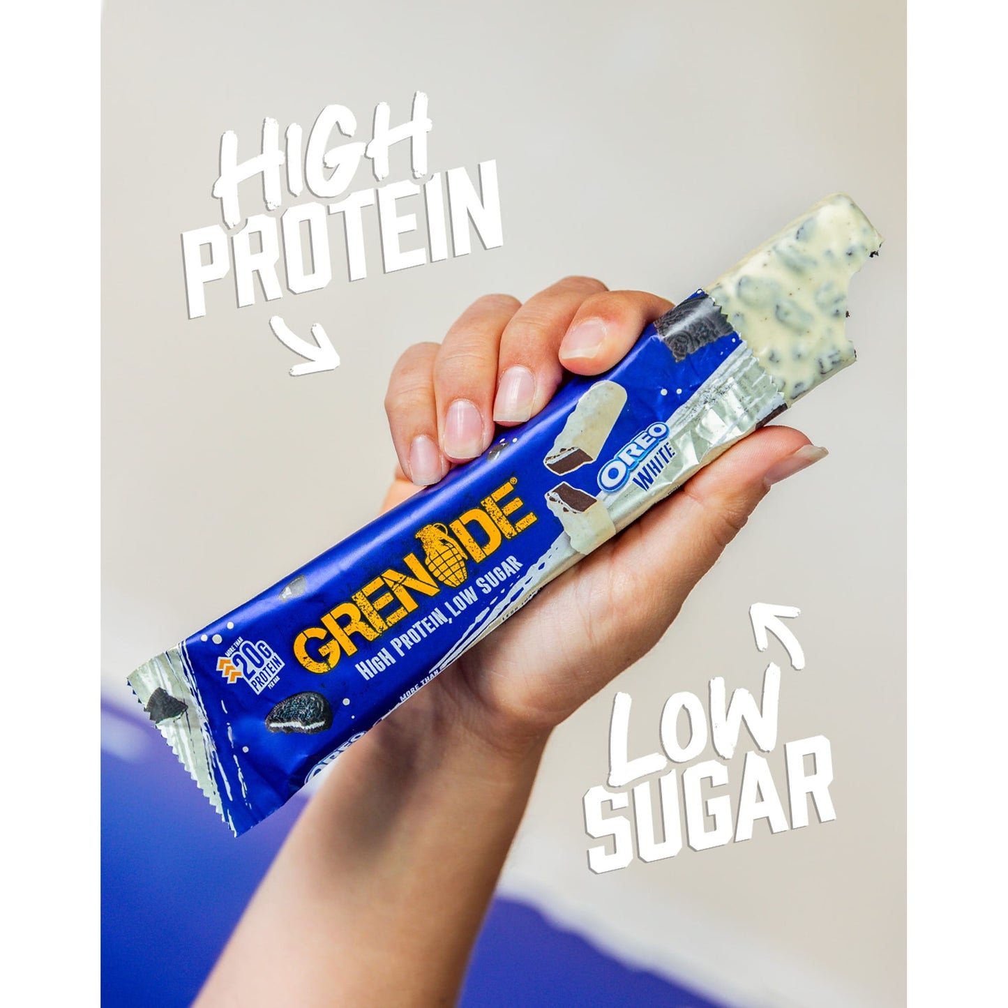 Grenade White Chocolate Oreo Protein Bar 60g — image 3