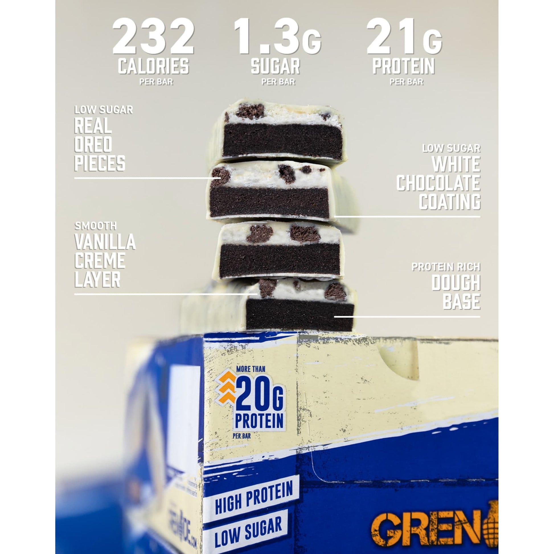 Grenade White Chocolate Oreo Protein Bar 60g — image 4