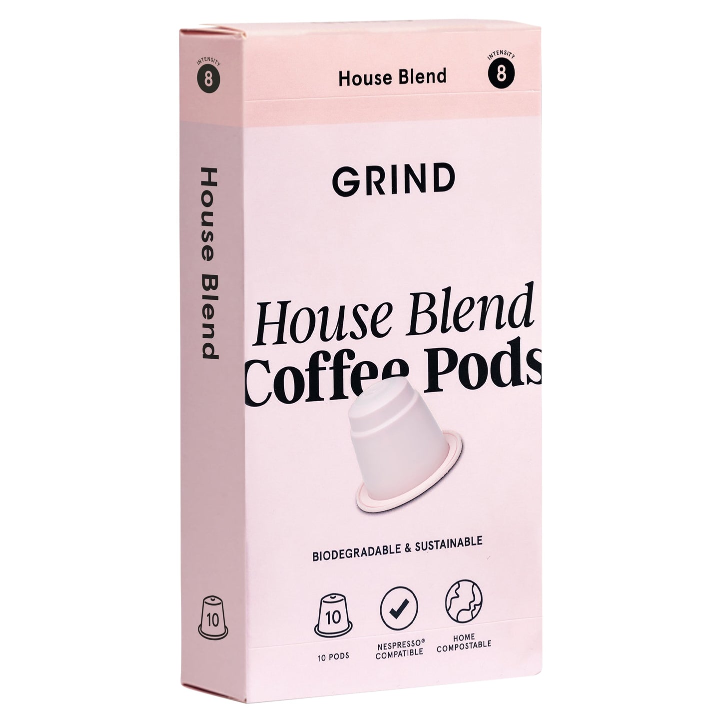 Grind House Blend Coffee Pods Biodegradable & Sustainable 10 Pack 52g — image 2