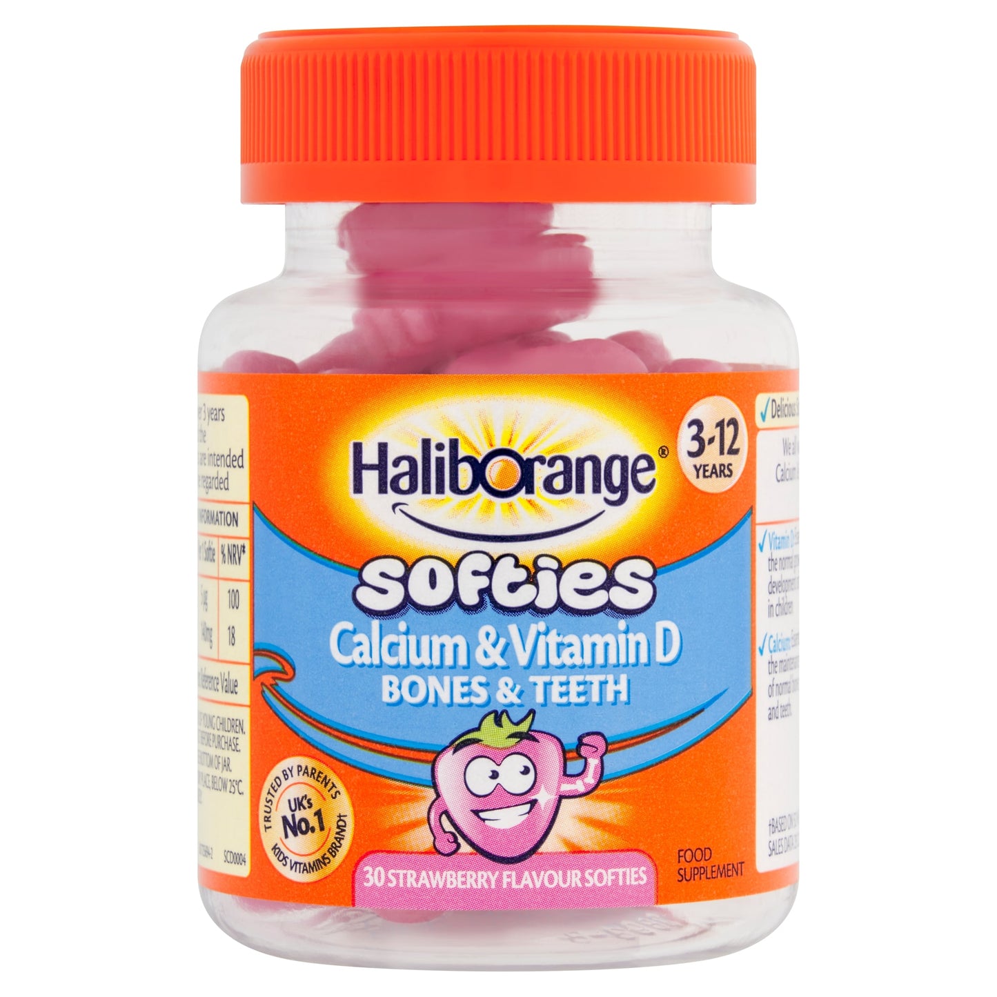 Haliborange Calcium & Vitamin D Strawberry Softies 30s — image 1