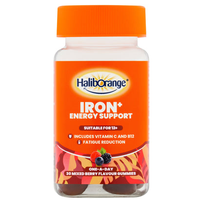 Haliborange Iron+ Energy Support Mixed Berry Gummies 30s — image 1