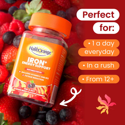 Haliborange Iron+ Energy Support Mixed Berry Gummies 30s — image 2