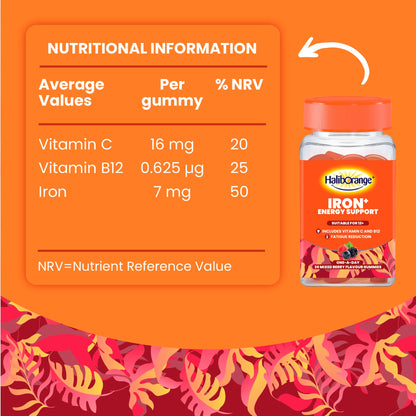 Haliborange Iron+ Energy Support Mixed Berry Gummies 30s — image 5