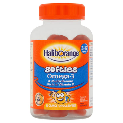 Haliborange Multivitamin with Omega-3 Orange Softies 60s — image 1