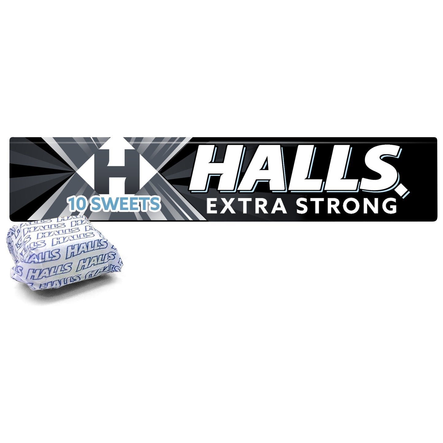 Halls Extra Strong Mentho-Lyptus Hard Boiled Sweets 9s — image 1
