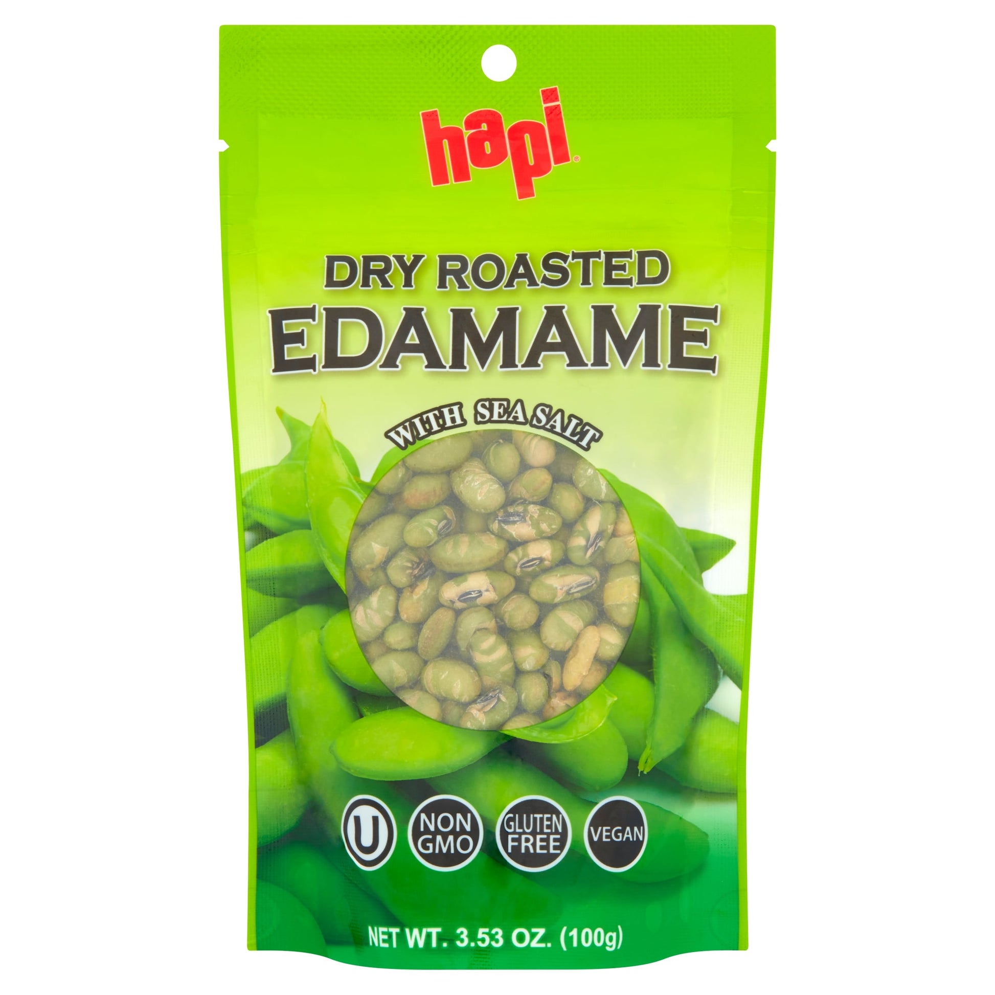 Hapi Dry Roasted Edamame With Sea Salt Beans 100G — image 1