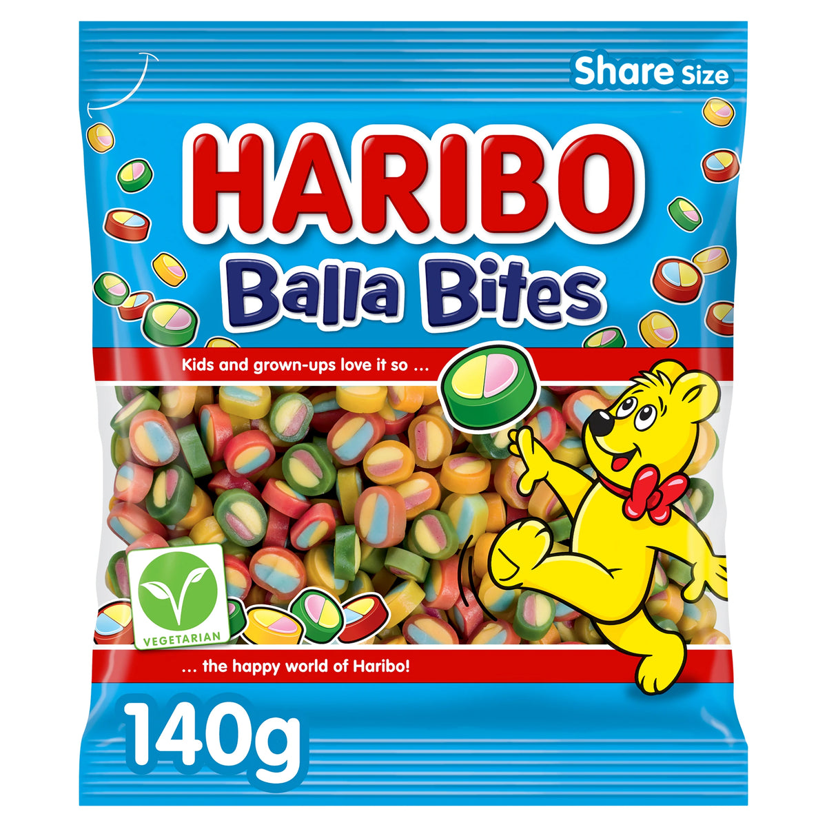 HARIBO Balla Bites Fruit Flavour Gums 140g — image 1