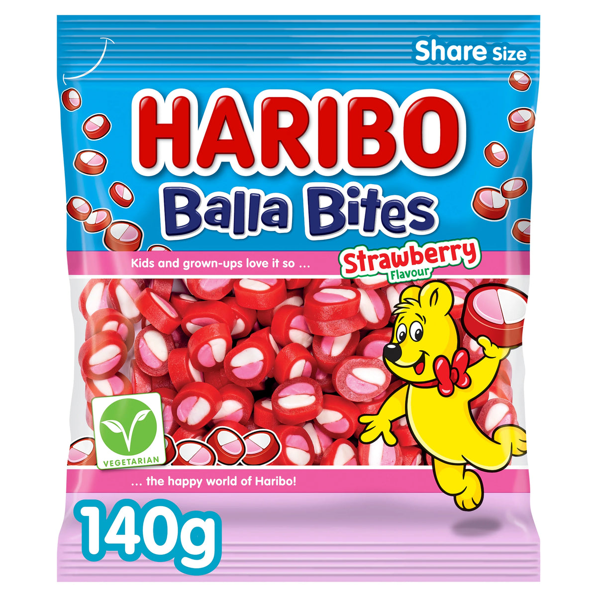 HARIBO Balla Bites Strawberry Flavour 140g — image 1
