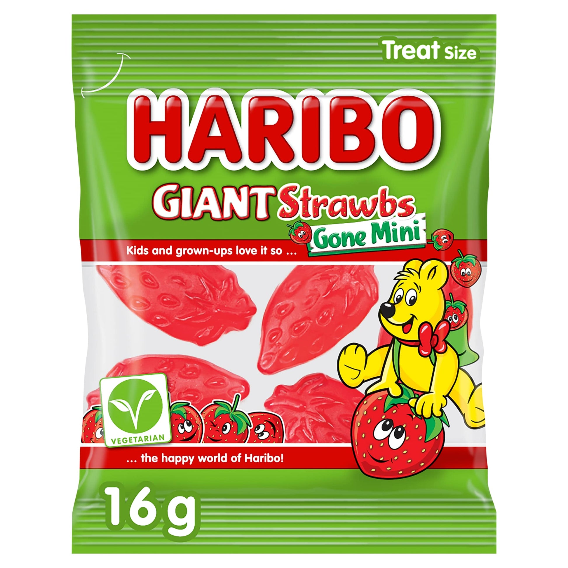 Haribo Giant Strawbs Gone Mini 16G — image 1