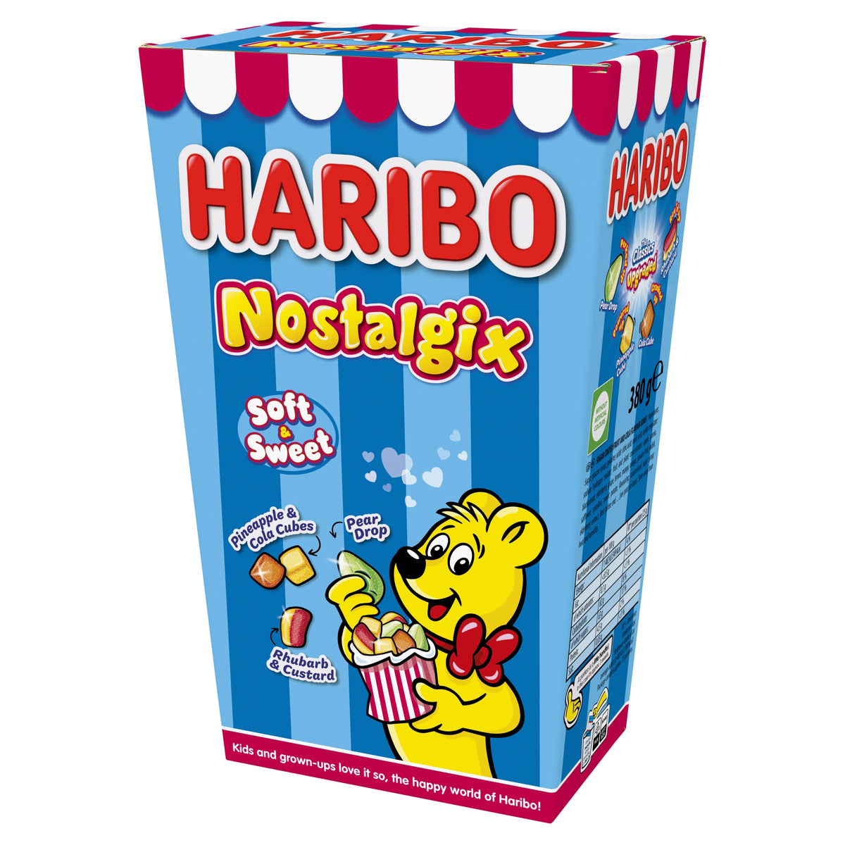 HARIBO Nostalgix Soft & Sweet Fruit and Cola Flavour Gums Gift Box 380g — image 1