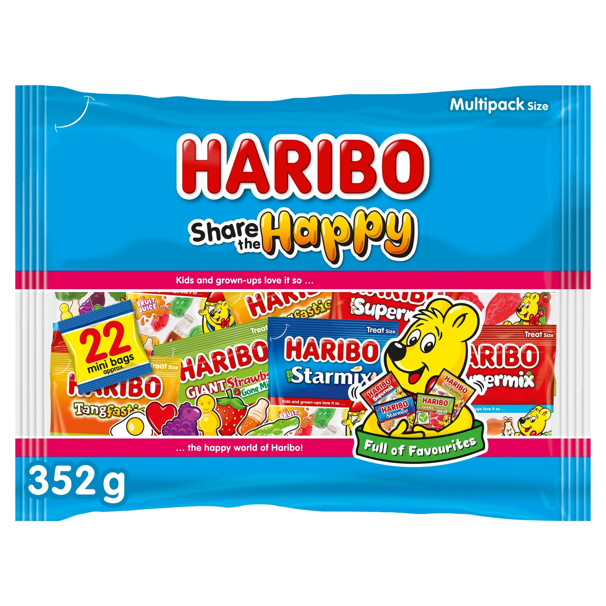 Haribo Share The Happy Fizzy & Fruit Gums 352G — image 1