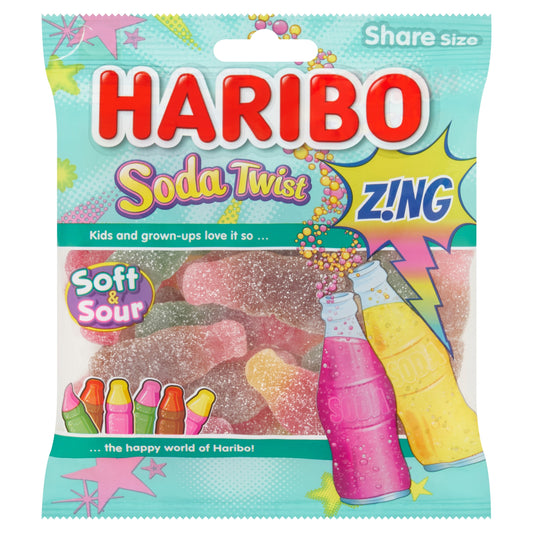 HARIBO Soda Twist Z!ng Sweets Share Bag 175g — image 1