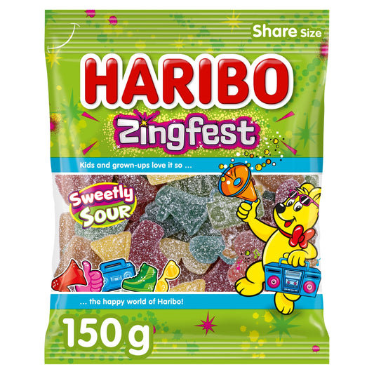 Haribo Zingfest Fizzy Fruit Flavour 150G — image 1