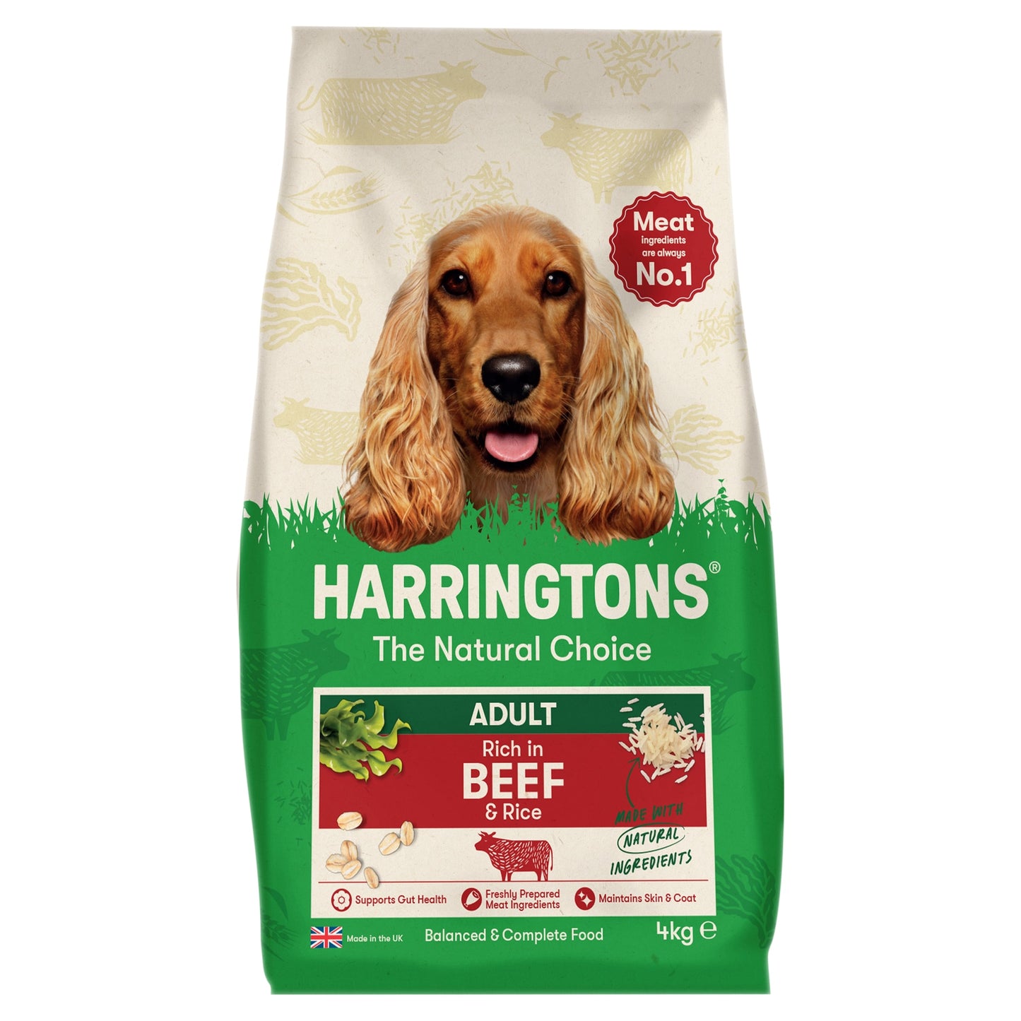 Harringtons Adult Beef & Rice 4Kg — image 1