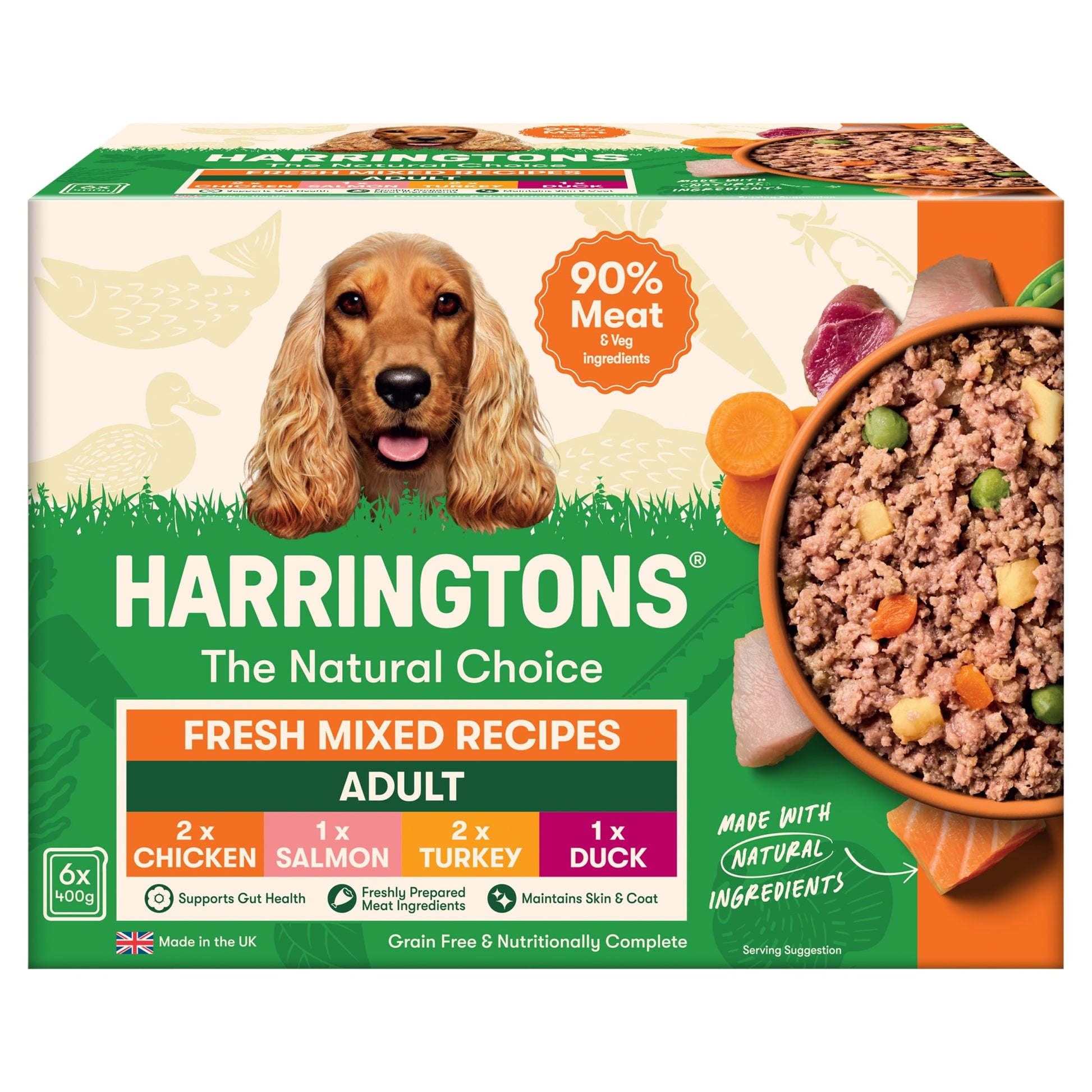 Harringtons Adult Dog Mixed Selection Box 6X400g — image 1