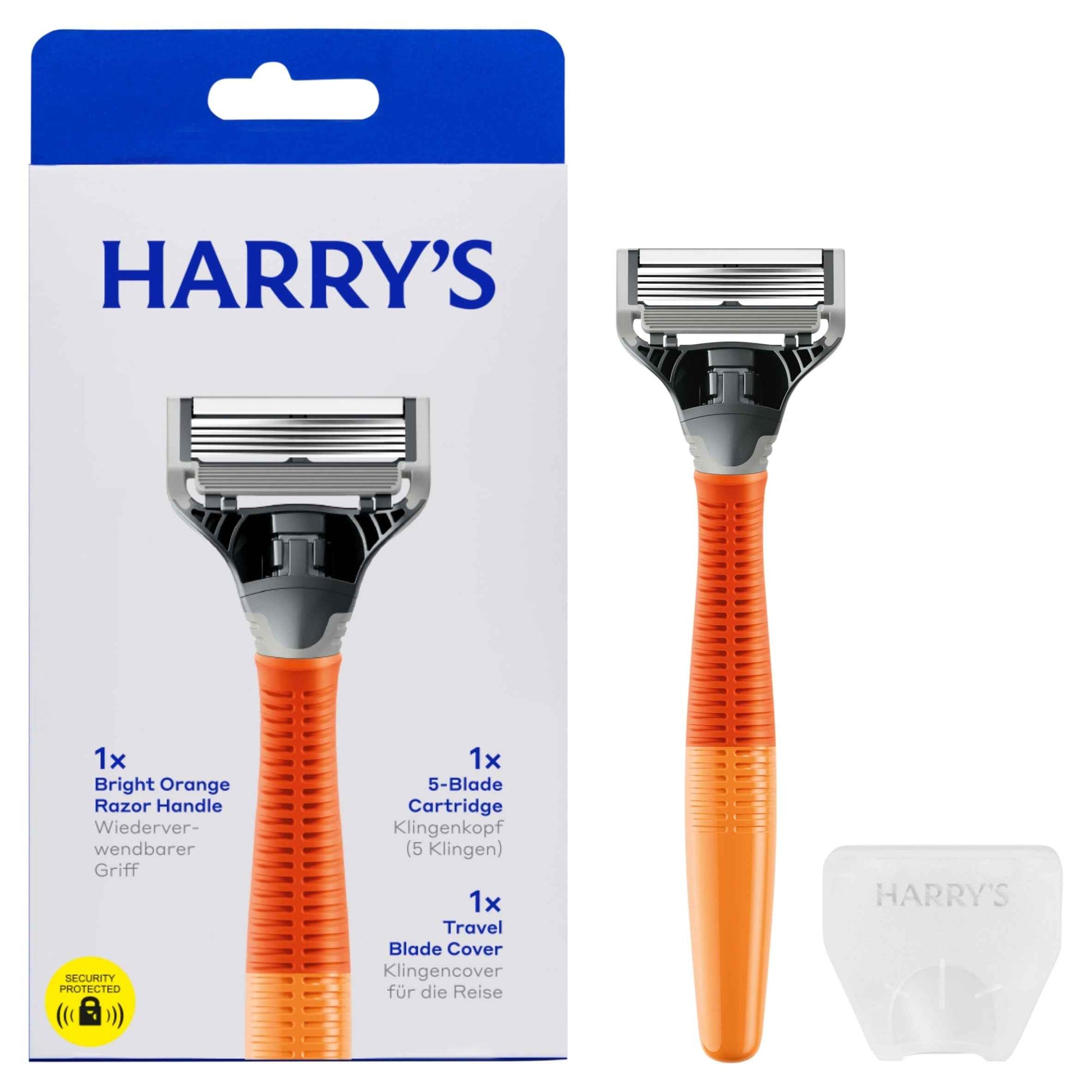 HARRY'S 5 Blade Razor, Bright Orange