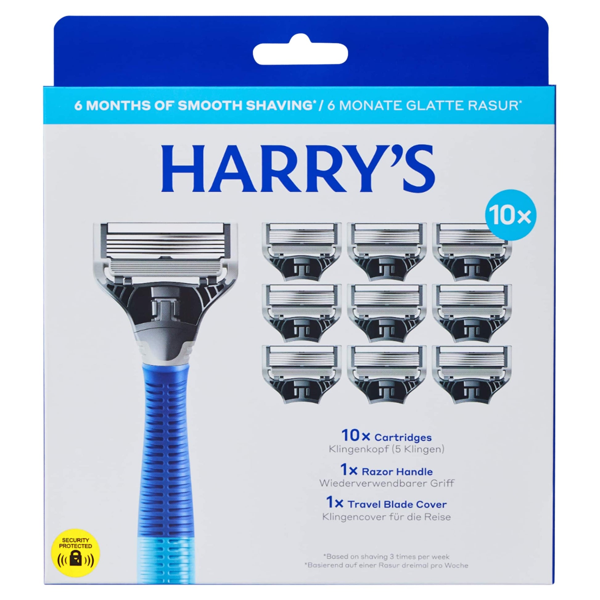 Harry's Razor and 10 Blades Indigo Set — image 1