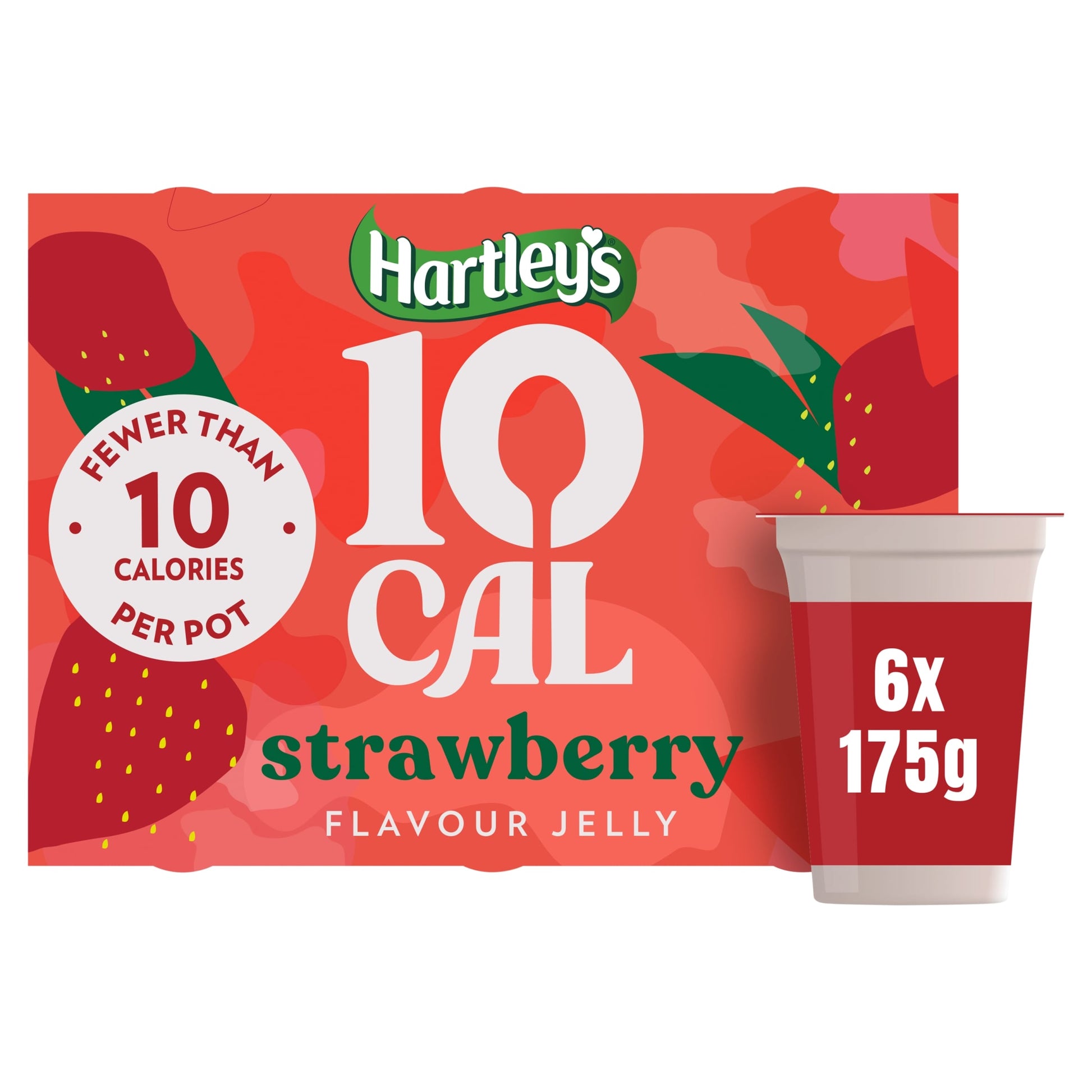 Hartley's 10 Cal Flavour Jelly - Strawberry 6 x 175g — image 1