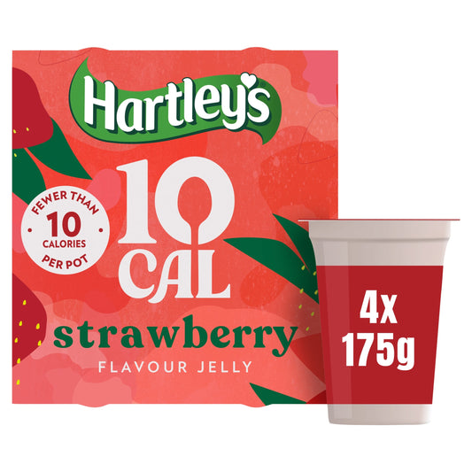 Hartley's 10 Cal Strawberry Flavour Jelly 4x175g — image 1