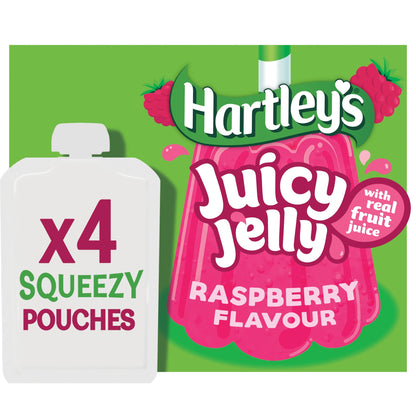 Hartley's Raspberry Jelly Pouch Multipack 4x90g — image 1