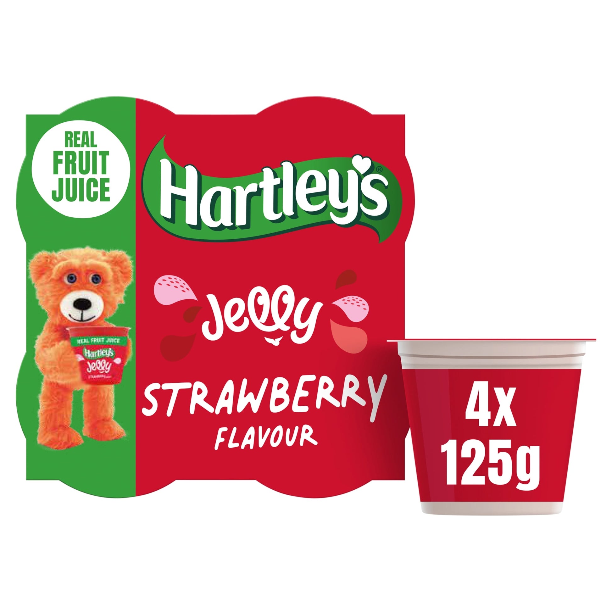 Hartley's Strawberry Flavour Jelly 4 x 125g — image 1