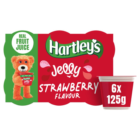 Hartley's Strawberry Flavour Jelly 6 x 125g — image 1