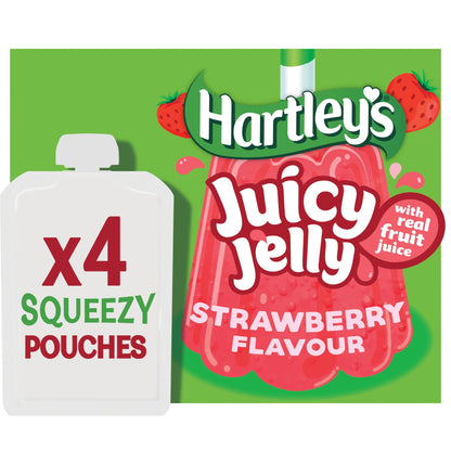Hartley's Strawberry Jelly Pouch Multipack 4x90g — image 1
