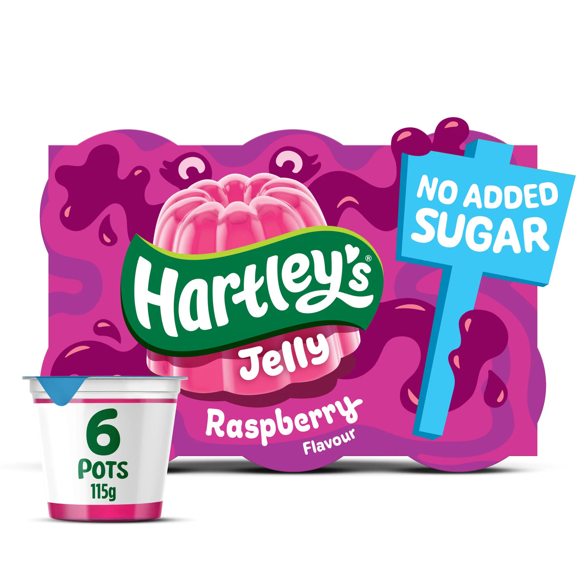 Hartley's Sugar Free Raspberry Jelly 6x115g — image 1