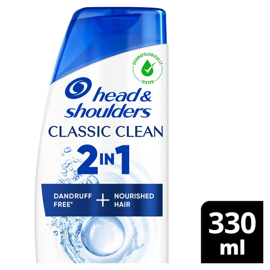 Head & Shoulders 2 In 1 Classic Clean Shampoo 330Ml — image 1