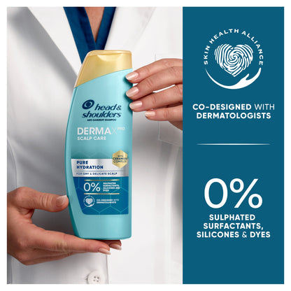 Head & Shoulders Anti- Dandruff Shampoo Derma X Pro Scalp Care Pure Hydration 300ml — image 2