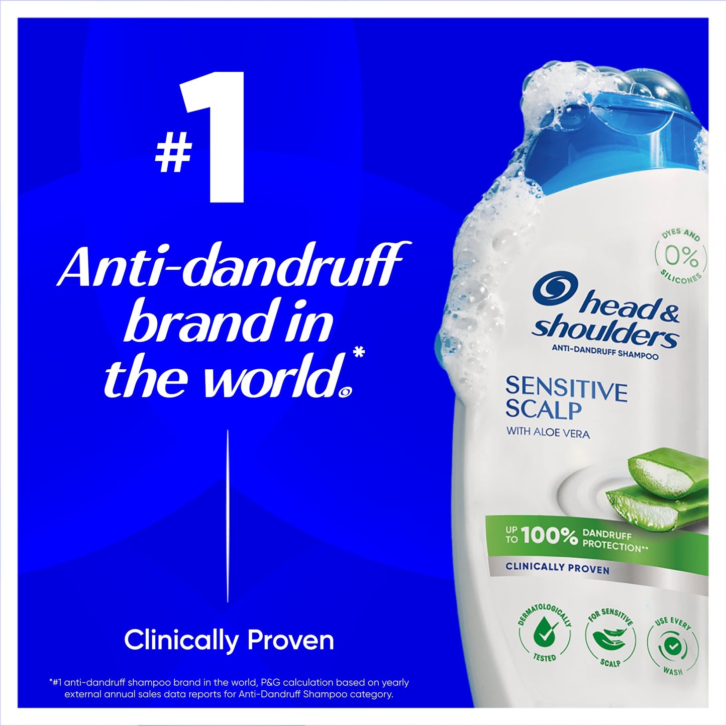 Head & Shoulders Sensitive Scalp Anti Dandruff Shampoo 400Ml — image 2