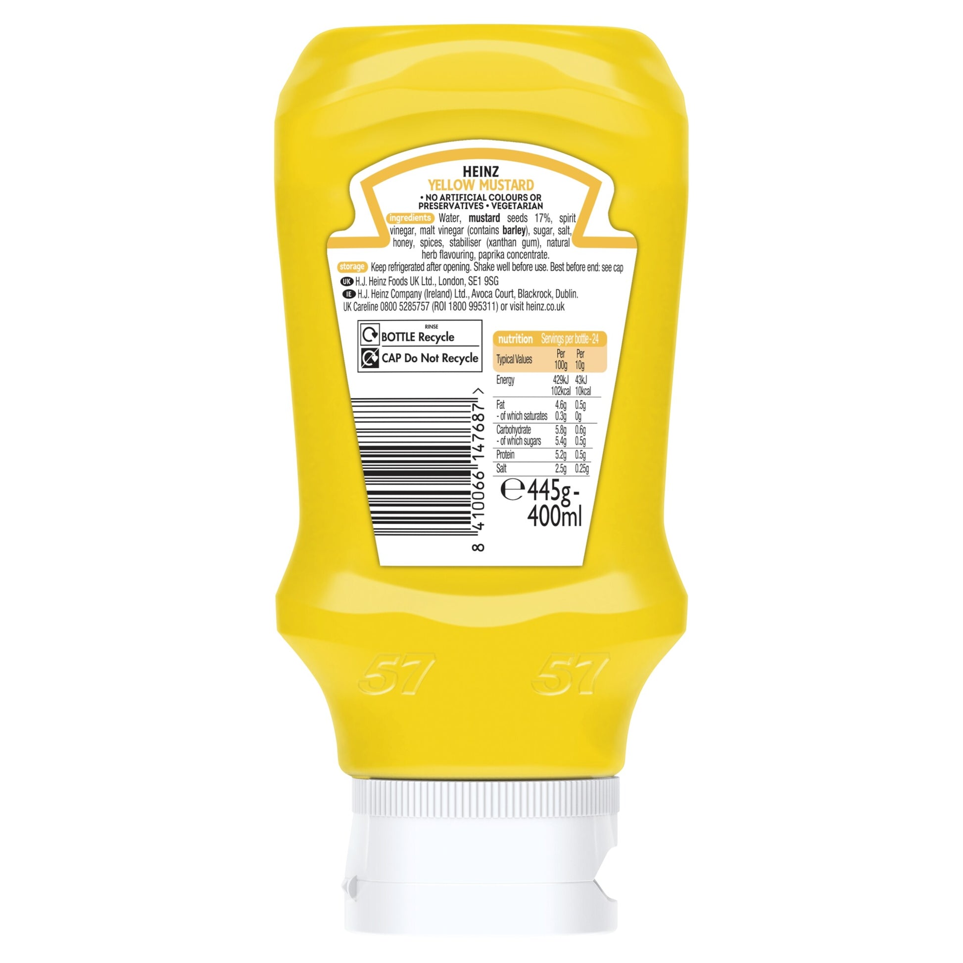 Heinz American Style Mild Yellow Mustard 400ML — image 5