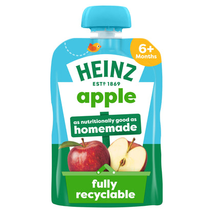 Heinz Apple Baby Food Fruit Puree Pouch 100g — image 1