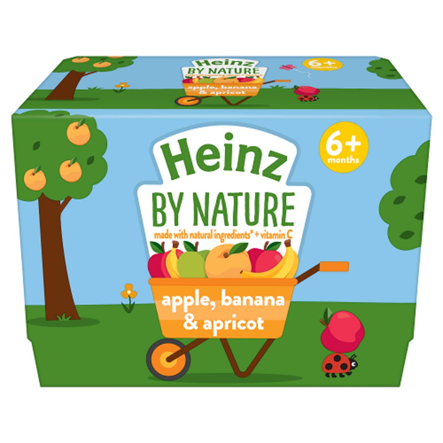 Heinz Apple, Banana & Apricot Baby Food 4 x 100g — image 2