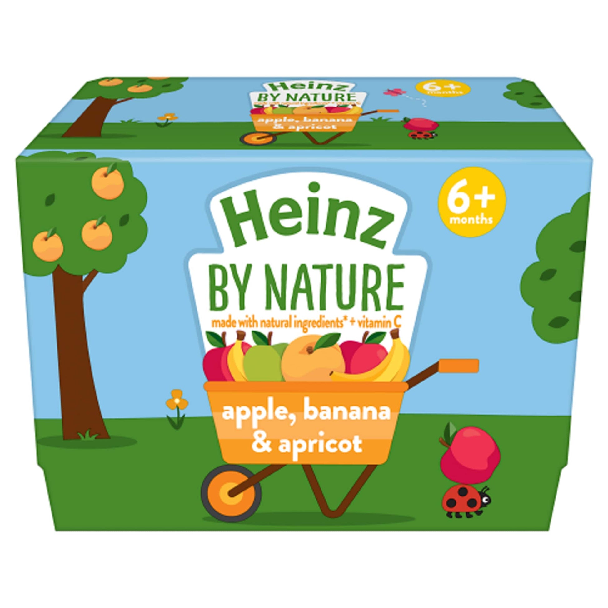 Heinz Apple, Banana & Apricot Baby Food 4 x 100g — image 2