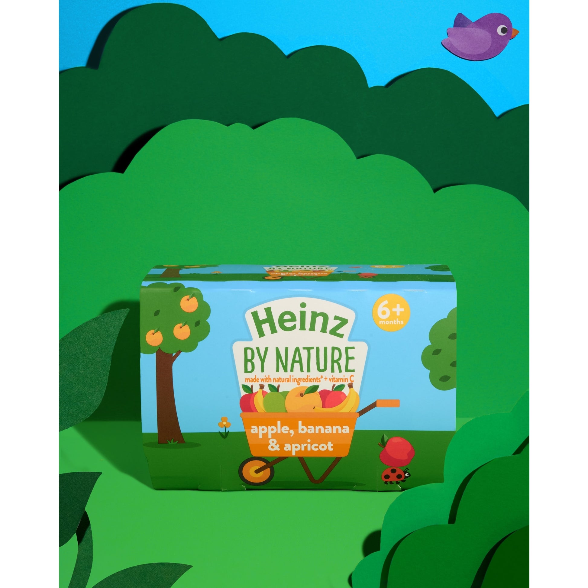 Heinz Apple, Banana & Apricot Baby Food 4 x 100g — image 3