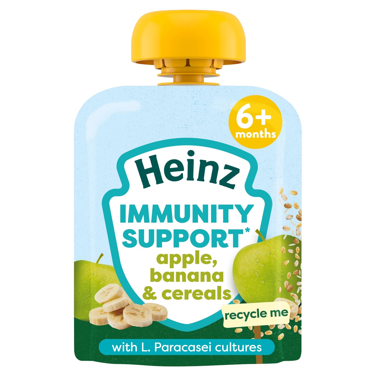 Heinz Apple, Banana & Cereals Immunity Support Baby Food Pouch 85g — image 1