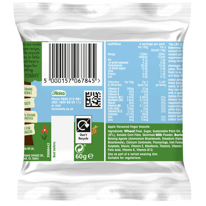 Heinz Apple Biscotti Baby Food Snacks 60g — image 2