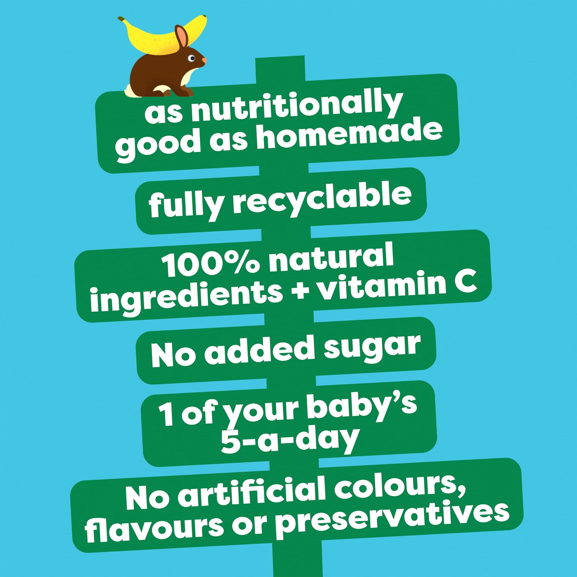Heinz Apple, Pear & Banana Fruit Puree Pouch Baby Food 100g — image 4