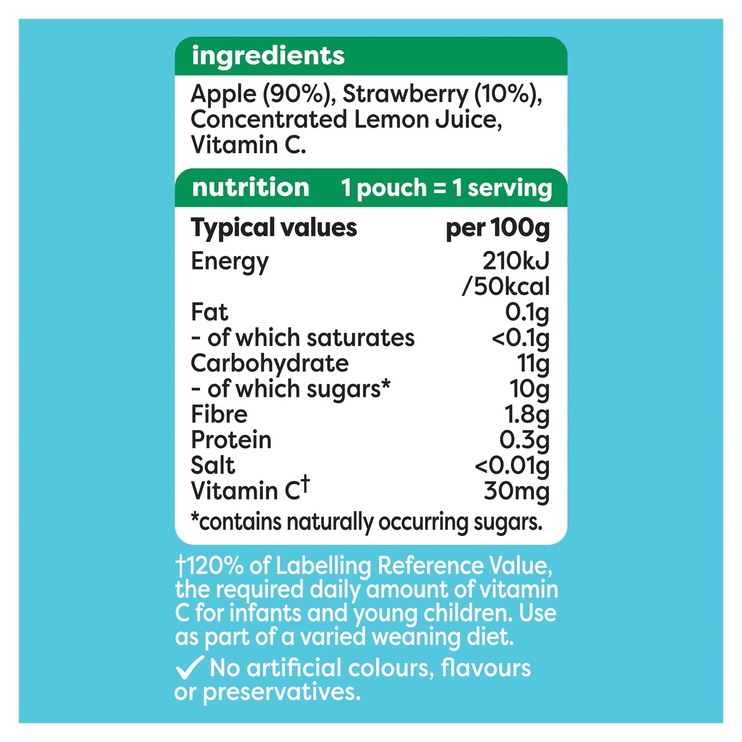 Heinz Apple & Strawberry Baby Food Fruit Puree Pouch 100g — image 5