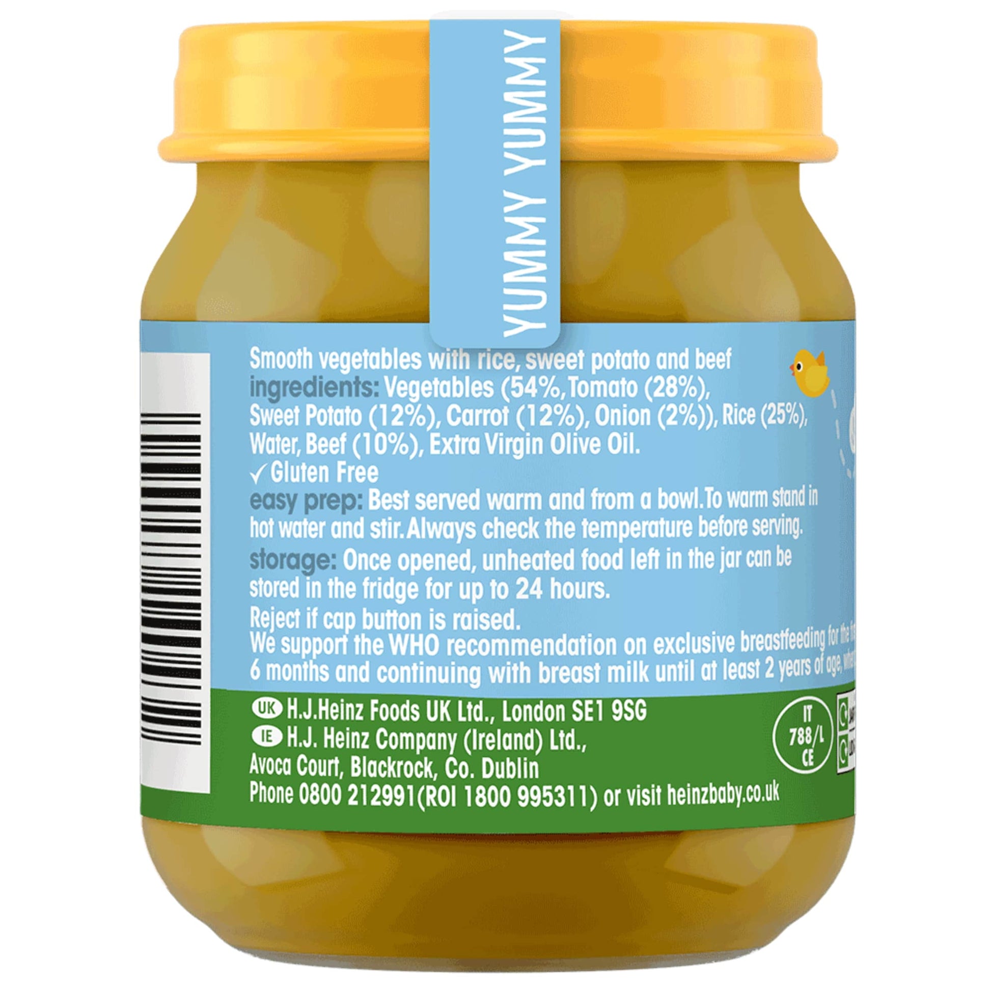 Heinz Beef & Sweet Potato Mash Baby Food Jar 120g — image 2