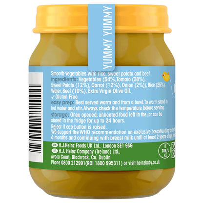 Heinz Beef & Sweet Potato Mash Baby Food Jar 120g — image 2