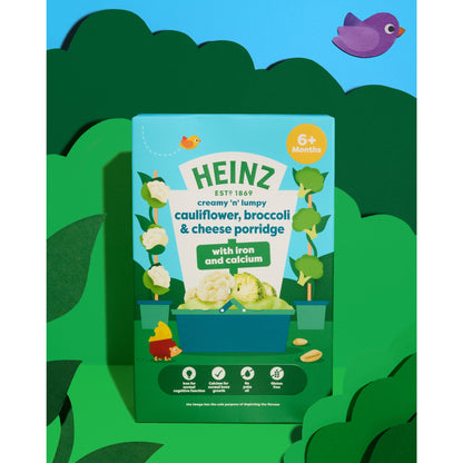 Heinz Cauliflower Broccoli & Cheese Porridge Baby Food 6m+ 125g — image 2