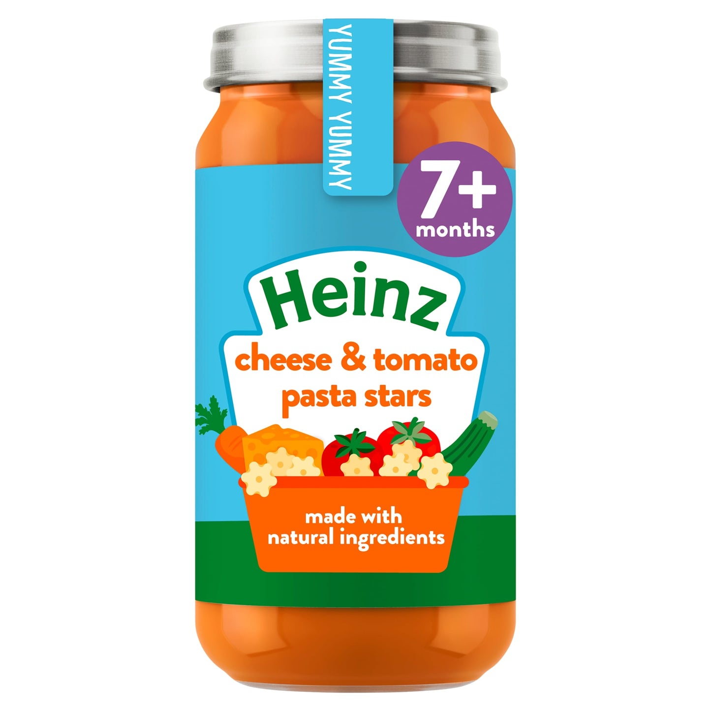 Heinz Cheese and Tomato Pasta Stars Baby Food Jar 200g — image 1