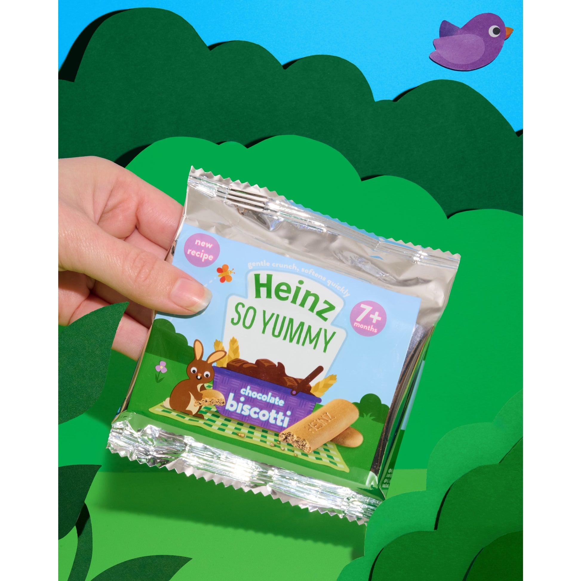 Heinz Chocolate Biscotti Baby Food Snack 7m+ — image 3